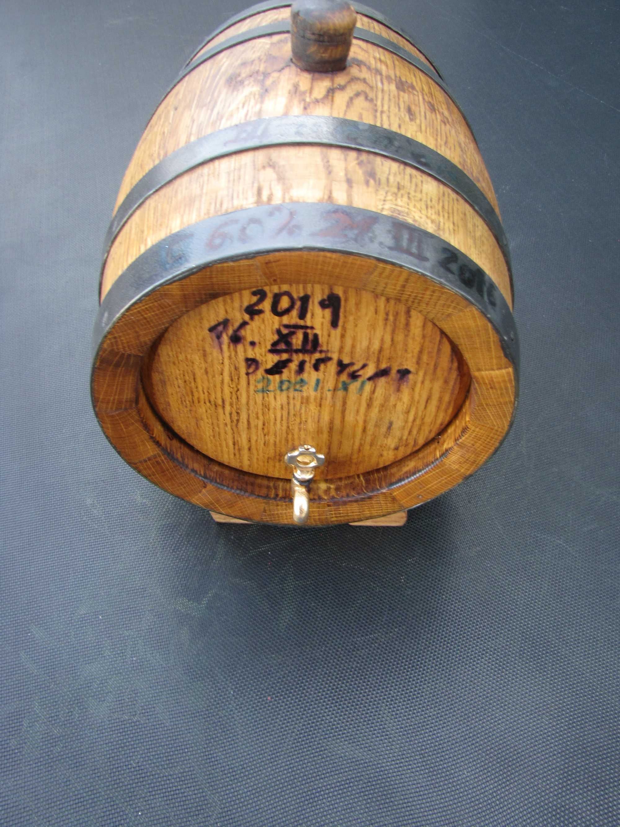 Używana beczka dębowa 5,5l bimber whisky