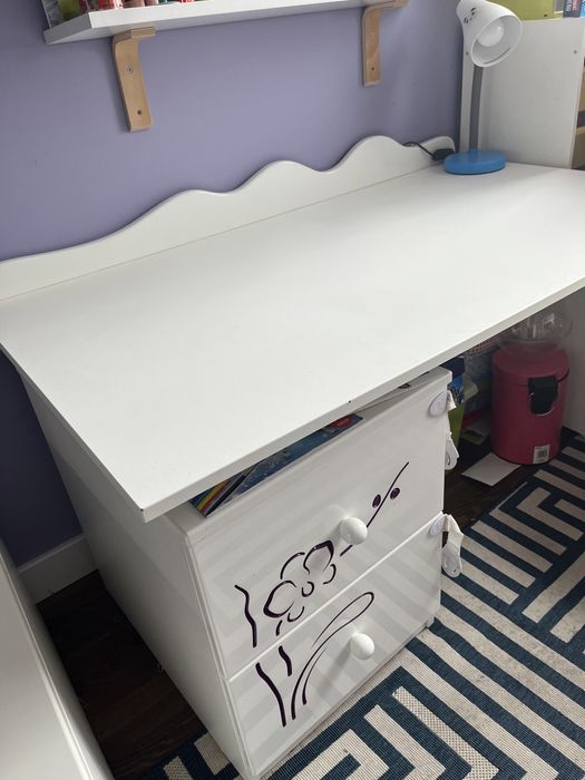 Biurko dziecięce MEBLIK orchidea