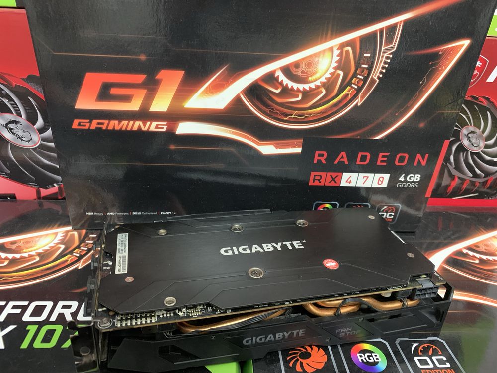 Відеокарта Gigabyte RX 470 4gb хороший стан!