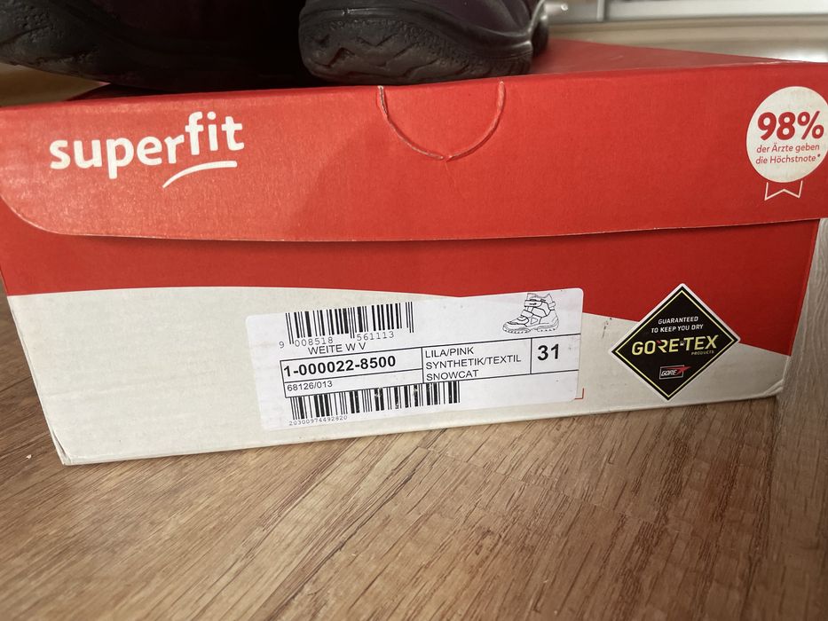 Чоботи дитячі для дівчинки Superfit 31 розмір