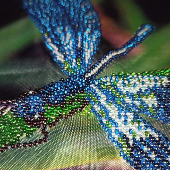 Вишивка бісером "Стрекоза"