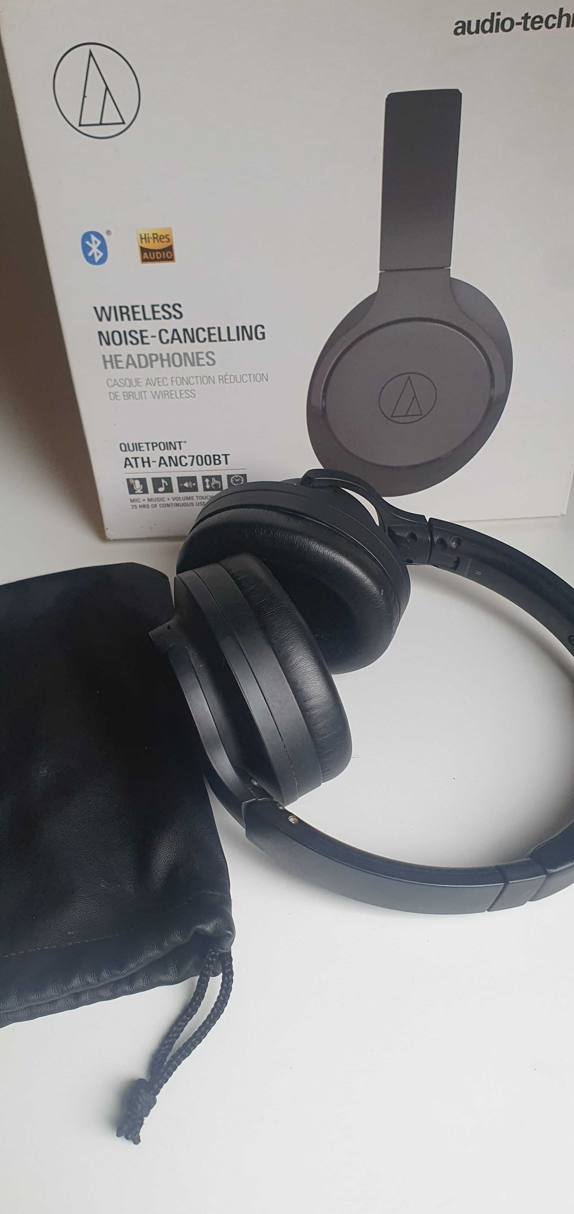 Audio-Technica ATH-ANC700BT Szary Słuchawki bezprzewodowe