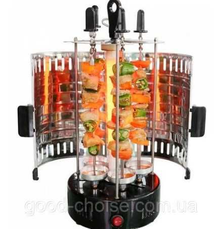 Электрошашлычница Kebab на 6 шампуров 1000W Нержавейка