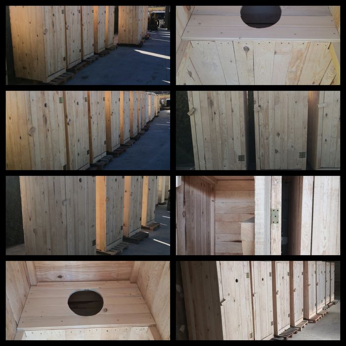 Toaleta Drewniana Zwykła WC Wychodek Ustęp Gruba Deska 2.5cm PROMOCJA