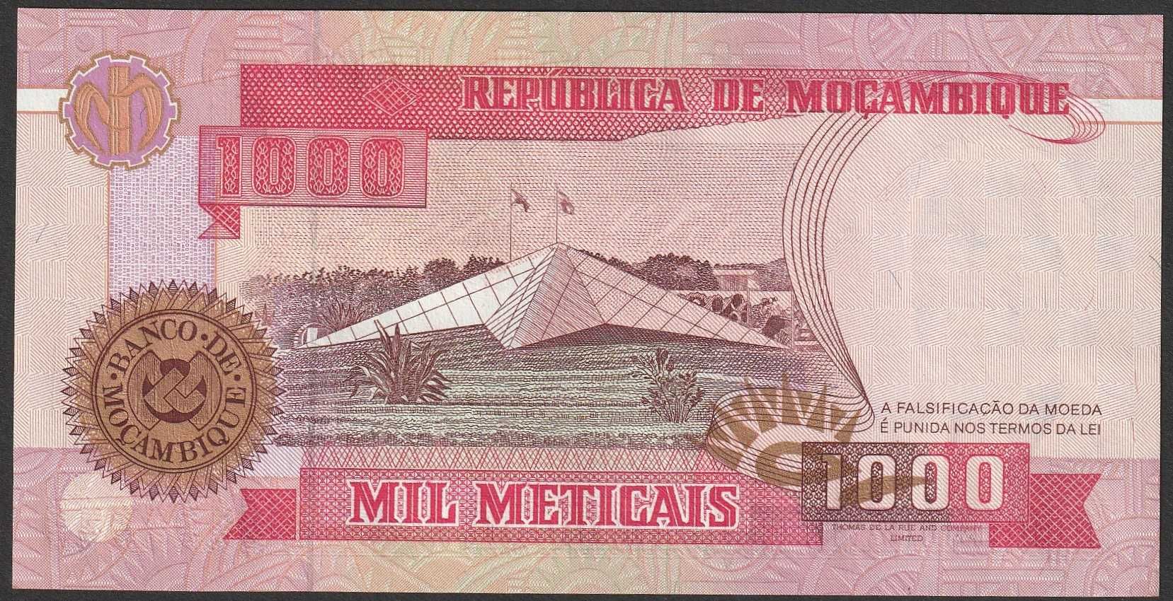 Mozambik 1000 meticais 1991 - Eduardo Mondlane
 - stan bankowy UNC