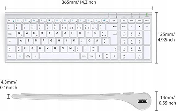 Klawiatura Iclever Gk03 2,4 G