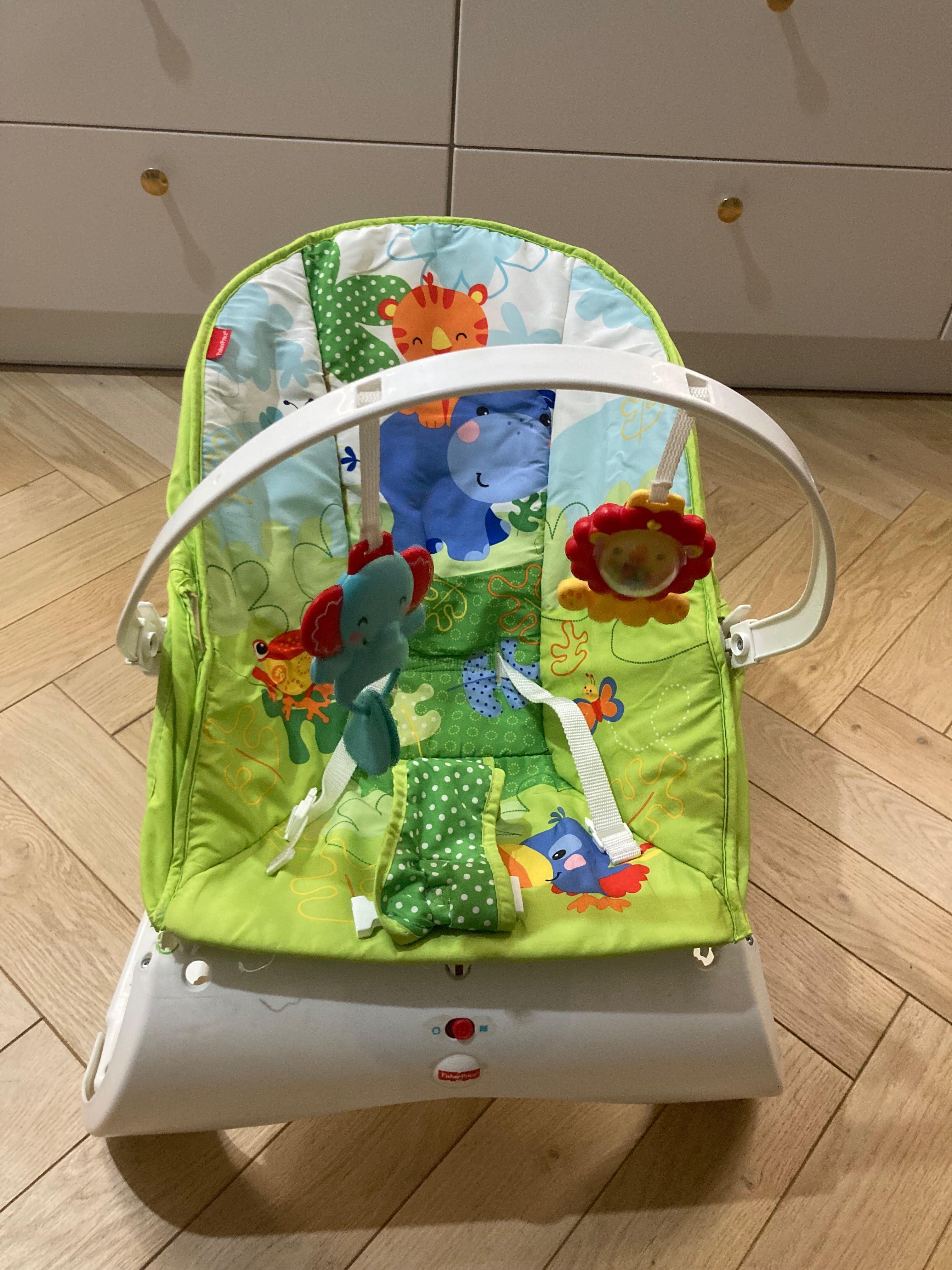 FISHER PRICE CMR20 Baby Gear Składany leżaczek z wibracjami