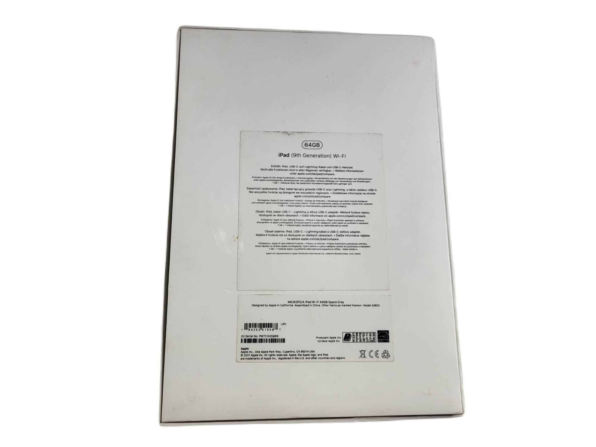 Apple Ipad 10,2" 64GB WI-FI gwiezdna szarość (MK2K3FDA)
