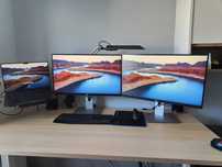Zestaw 2x monitor Dell U2715H 2k 27" WQHD + uchwyt biurkowy