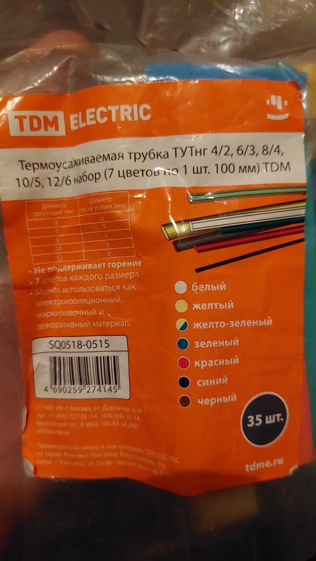 Термоусадка для кабеля
