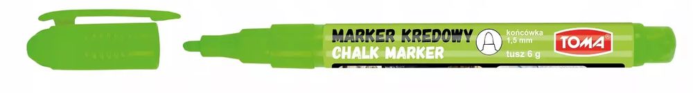 Marker Toma kredowy zielony 1,5mm. Toma. Nowy Produkt