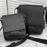 Качественная мужская кожаная сумка Armani Армани