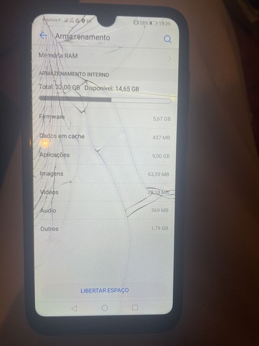 Huawei y7 32gb 3 ram tela partida
