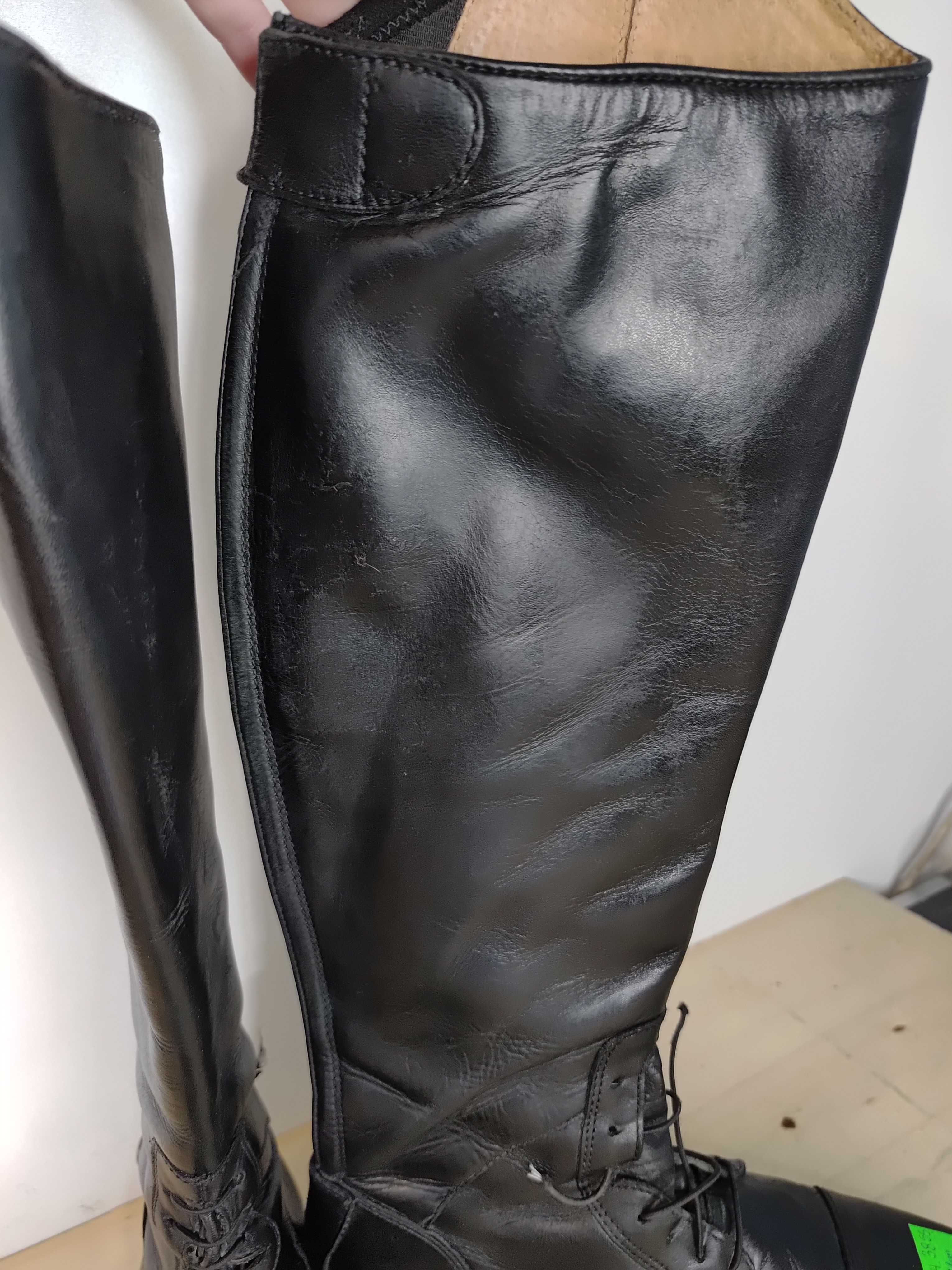 264.38. Oficerki Steeds Brasilia, roz: 38 Slim Short, łyd: 31cm