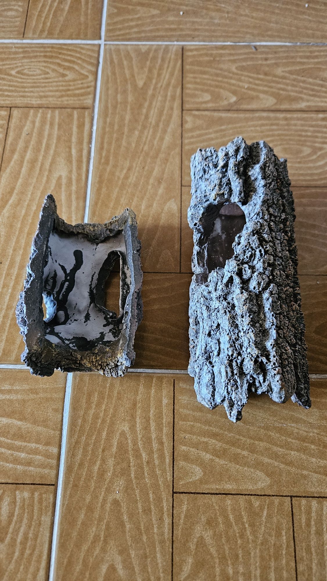 2 Troncos de Plástico efeito Madeira (Aquários/Terrarios)