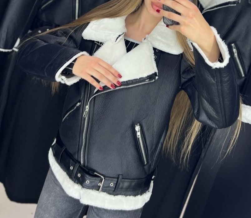 Куртка с мехом песца Дубленка