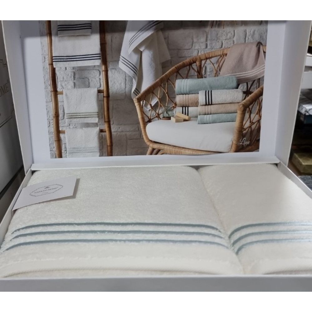Наборы полотенец Tivolyo Home Marine однотонные 50*100;75*150
