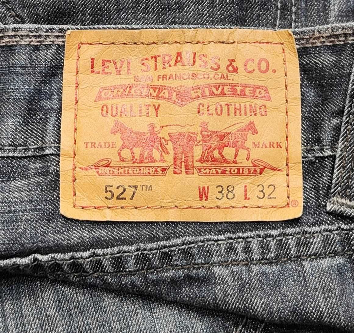 R) LEVI'S 527 oryginalne męskie spodnie jeansowe Roz.38/32