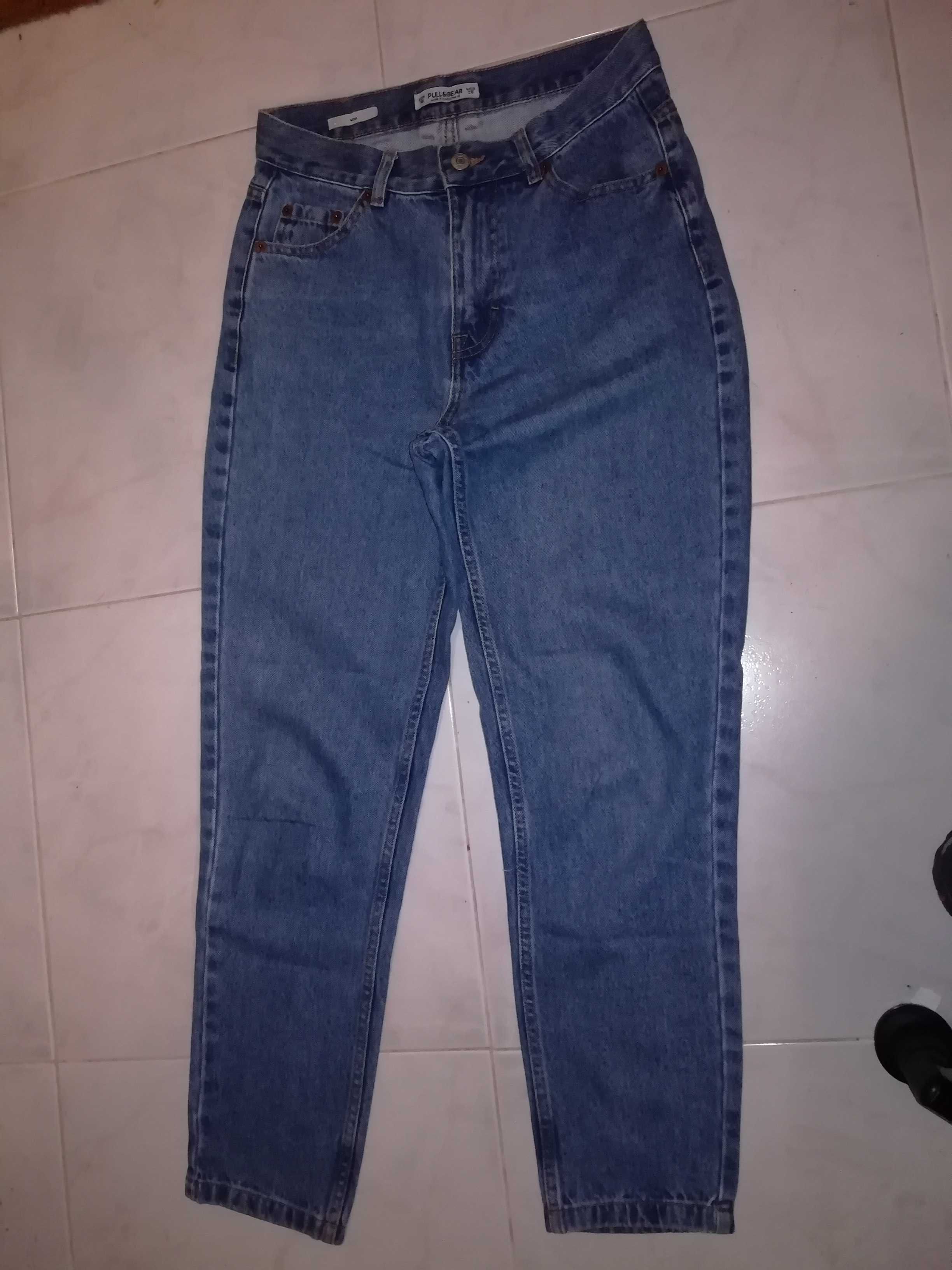 Calça de ganga, mom jeans, Pull&Bear