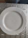 Talerze obiadowe białe, płytkie, porcelana Lubiana Arcadia 30 cm