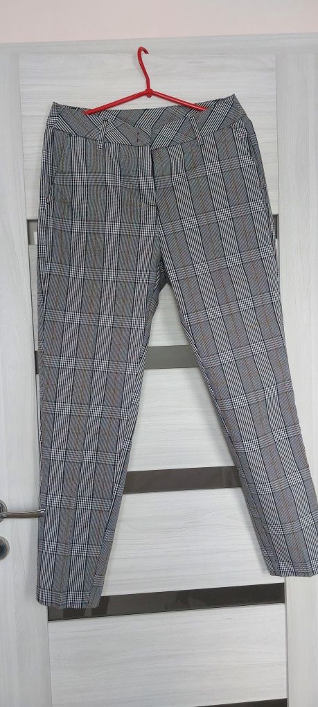Spodnie długie w kratę esmara xl L  eleganckie