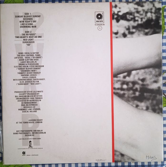 Disco vinil U2 - War