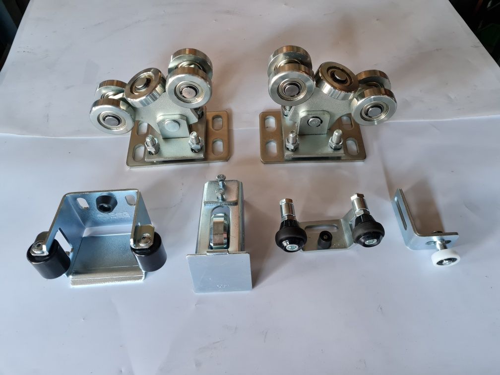 Komplet Pakiet Wózków 5-Rolkowych do Profilu 80x80x5mm z Akcesoriami