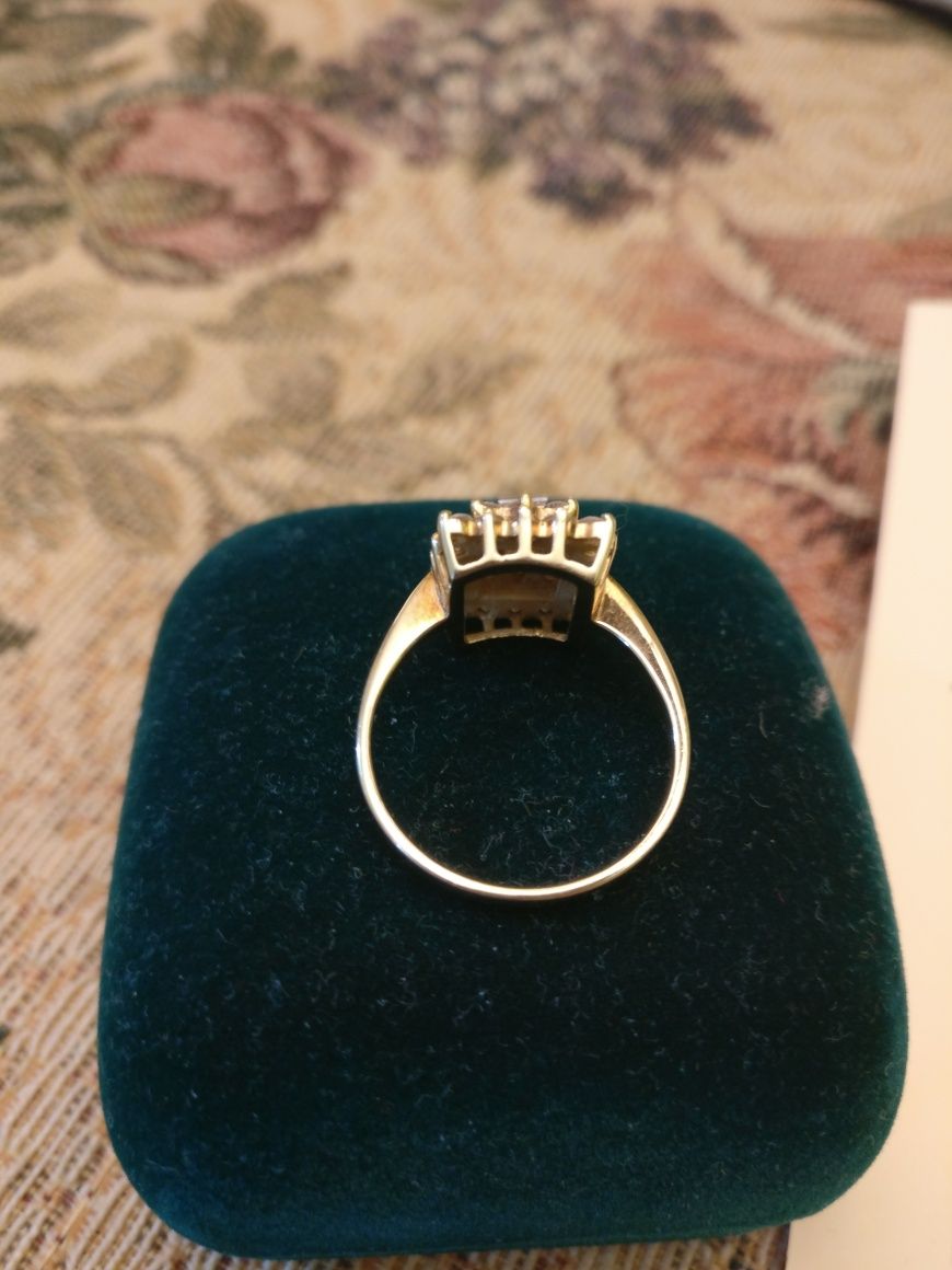 złoty pierścionek z brylantami, ekspertyza wyrobu i diamentów
