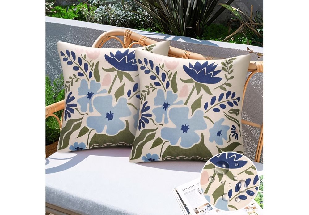 Kolorowe poszewki na poduszki 40 x 40cm - 2 sztuki - nowe