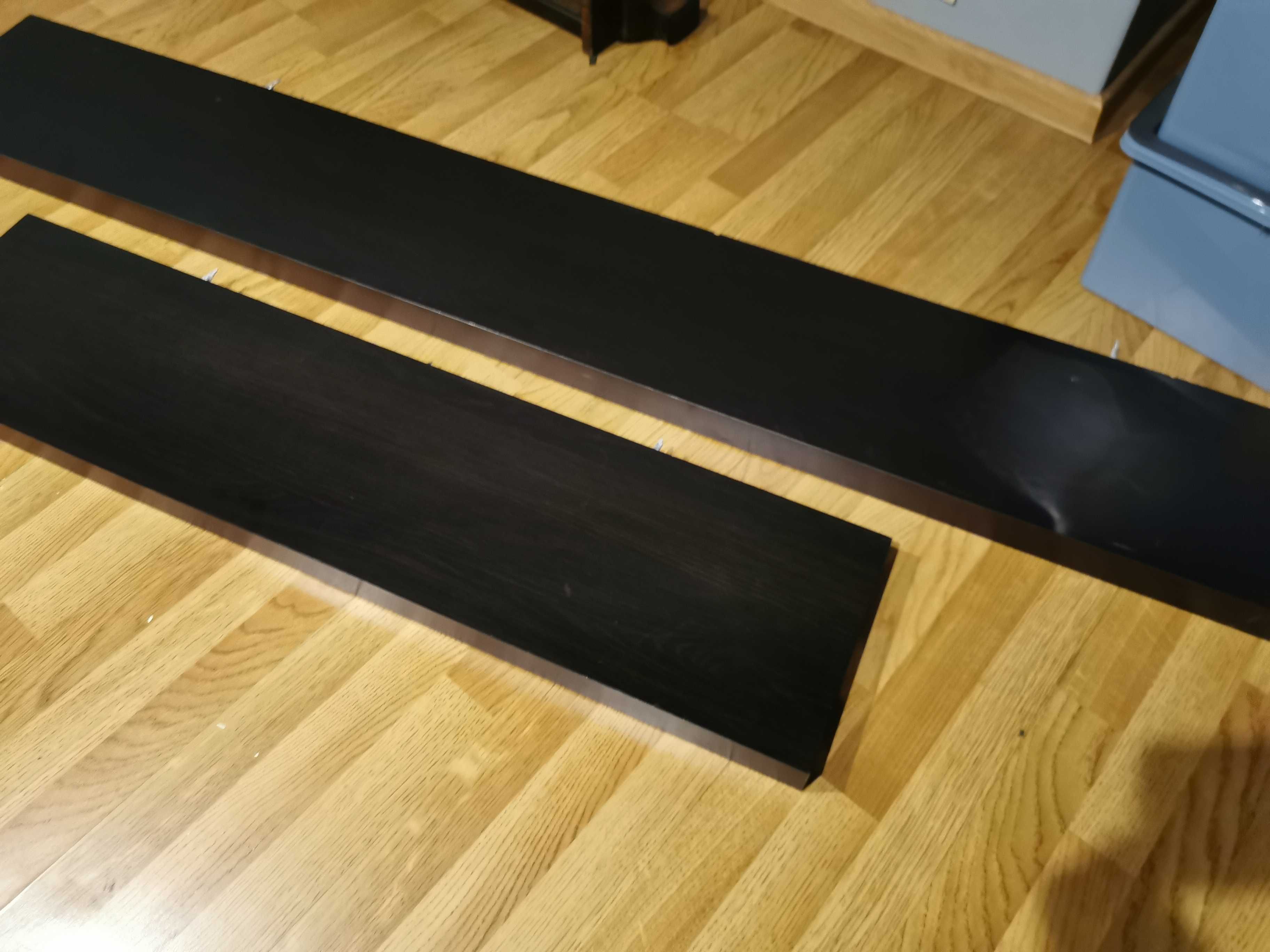 Zestaw 4x półek Lack w kolorze czarnym marki Ikea