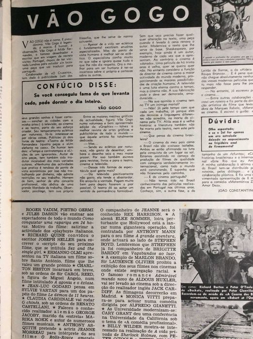 Filme, Revista Mensal de Cinema, Março de 1964