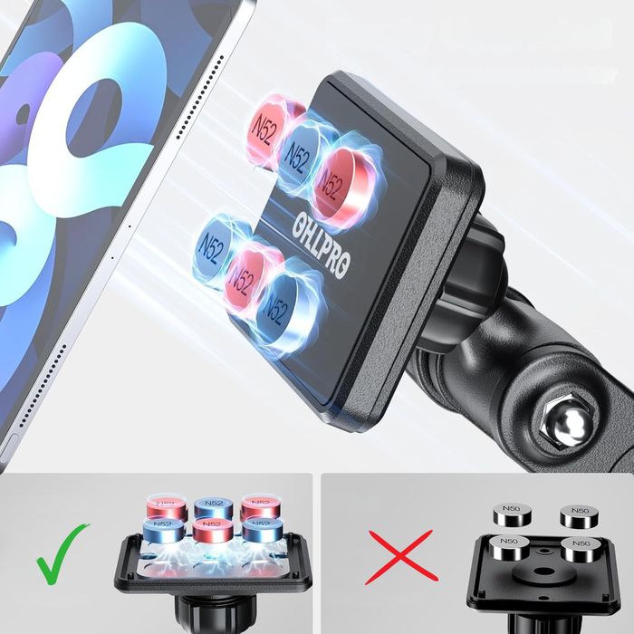 Uniwersalny Magnetyczny Uchwyt Samochodowy na Tablet Smartfon 4-10cali