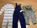 Roupa nova com etiqueta (jardineiras/pijama/macacão 1 ano