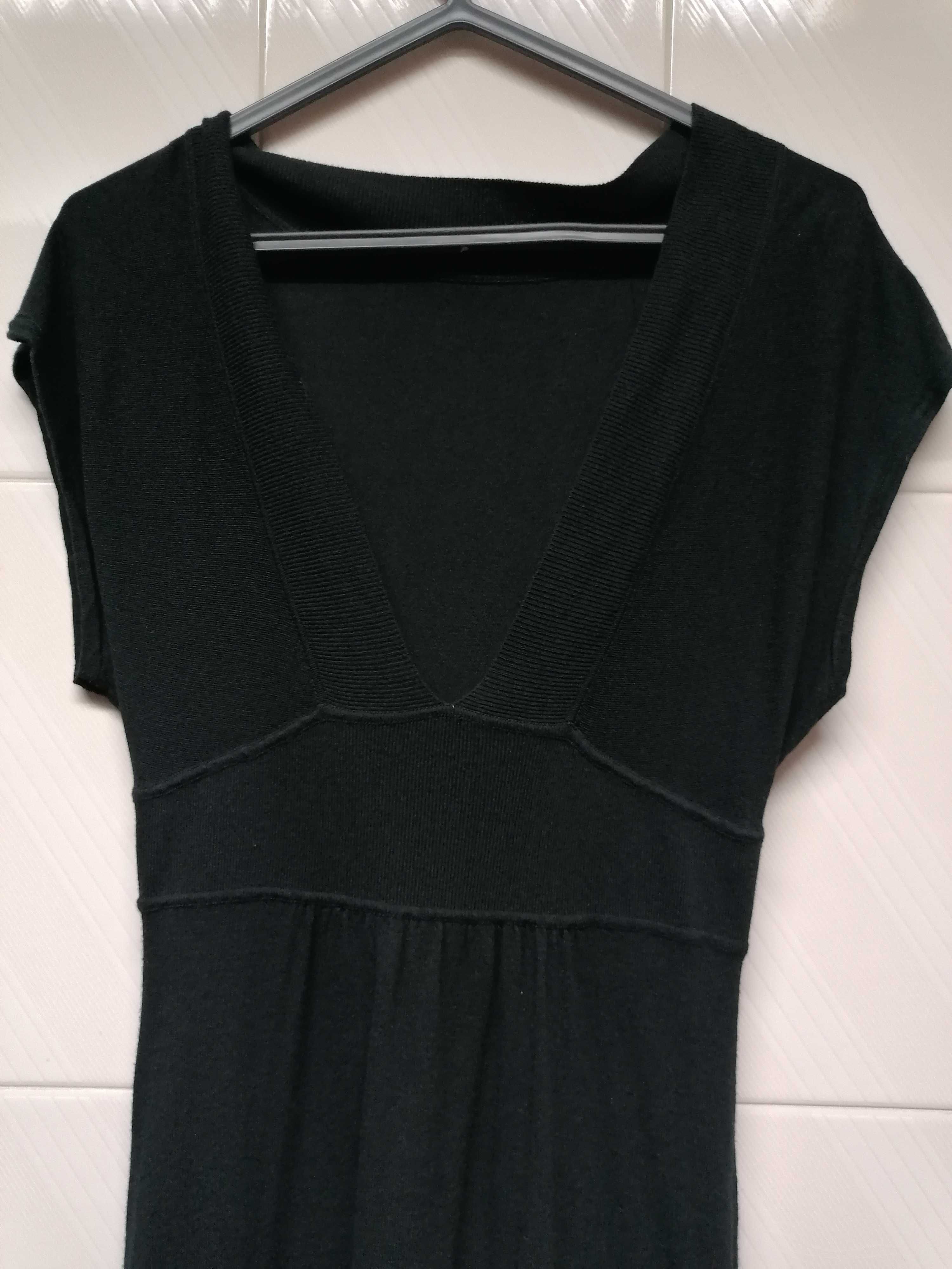 Vestido malha preto