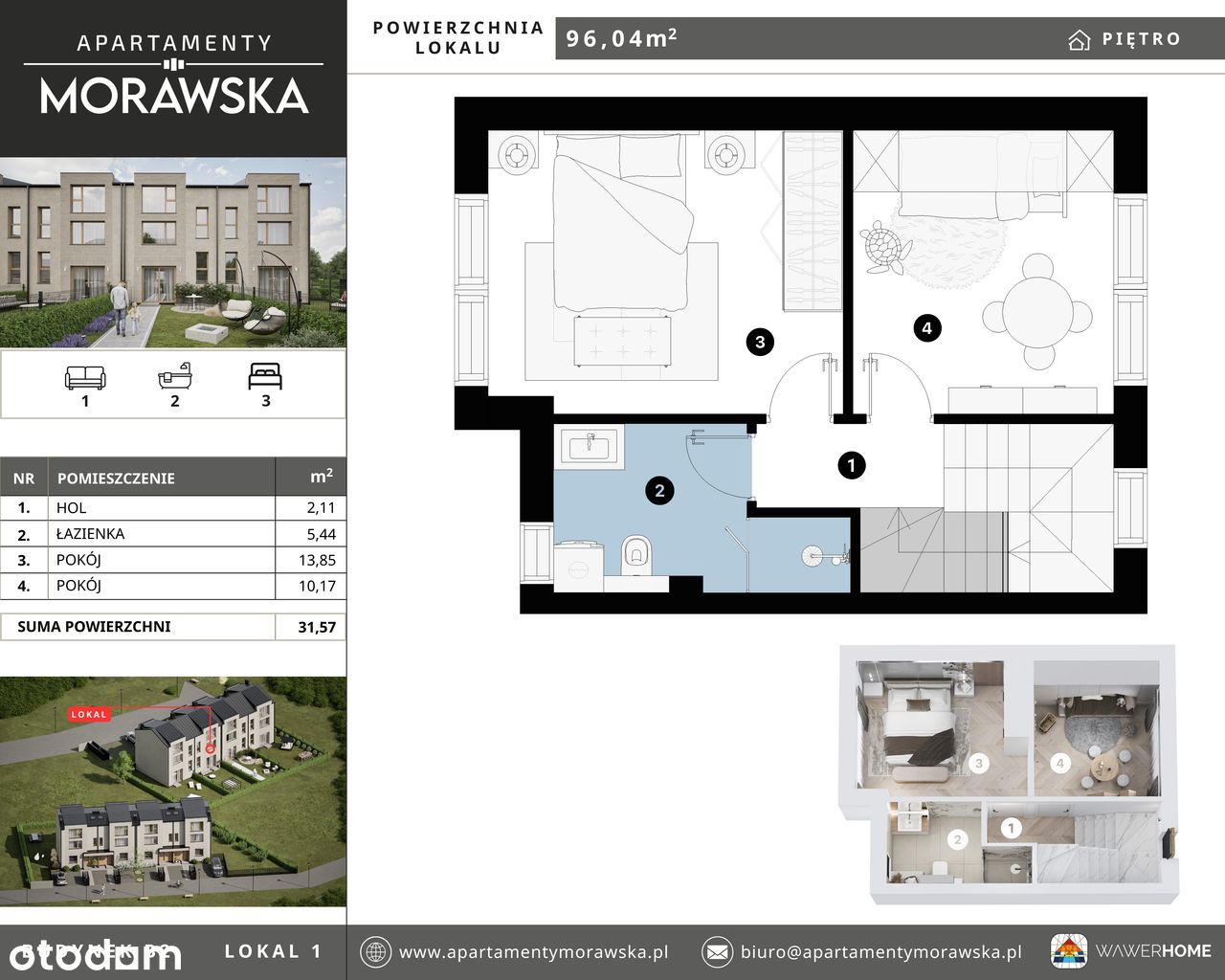"Apartamenty Morawska II " już w przedsprzedaży .Segment środkowy 96m2