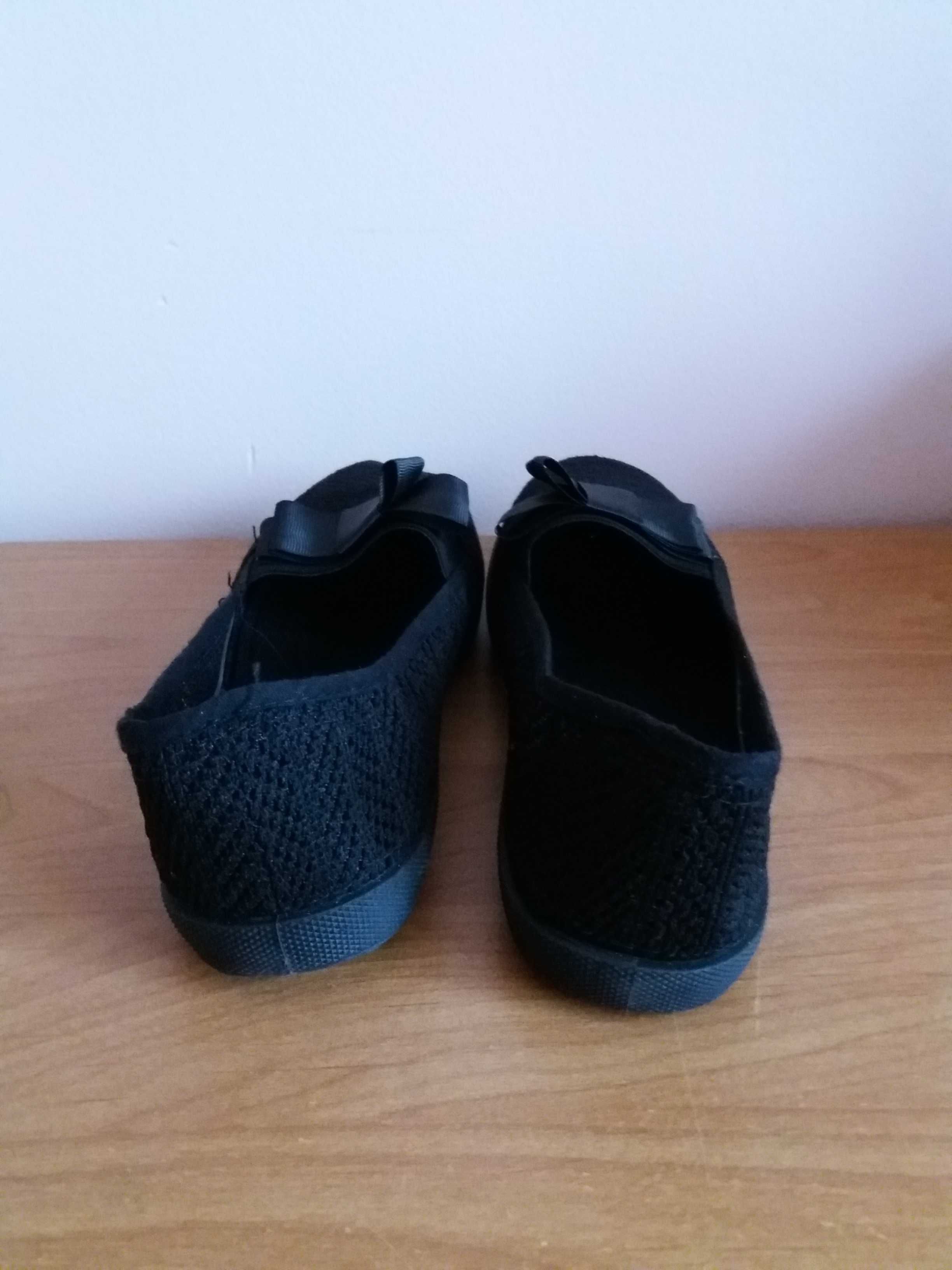 Nowe czarne trampki slip on 40 wkładka 26cm