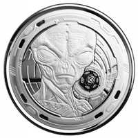 Серебряная монета Alien