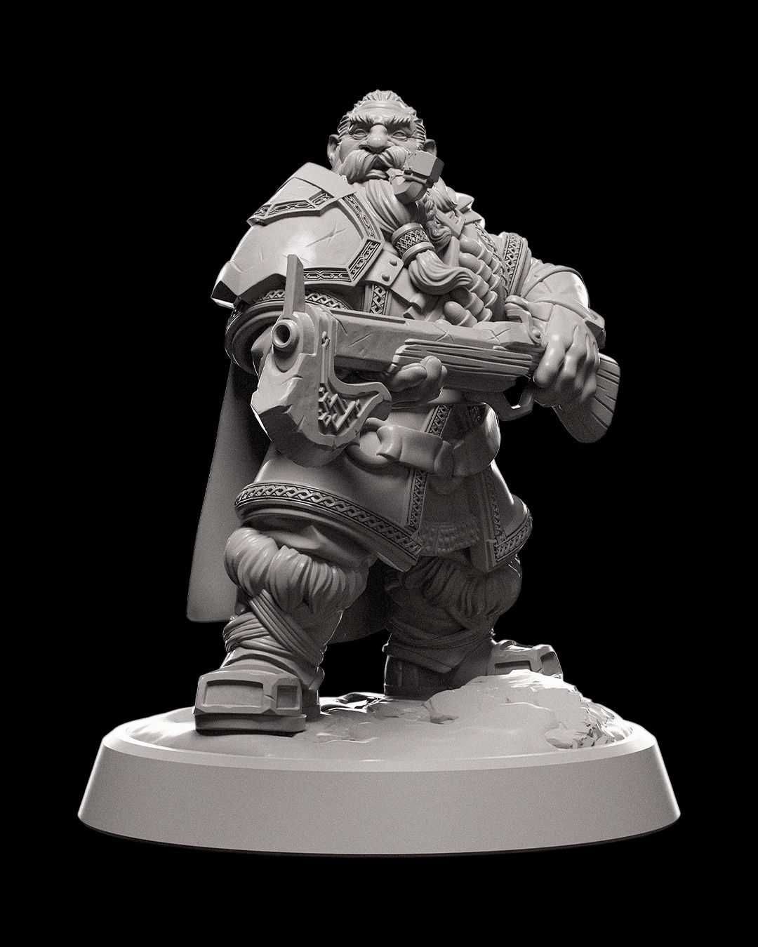 Krasnolud Range Strażnik Figurka 32mm 14K zgodna z DnD RPG Pathfinder