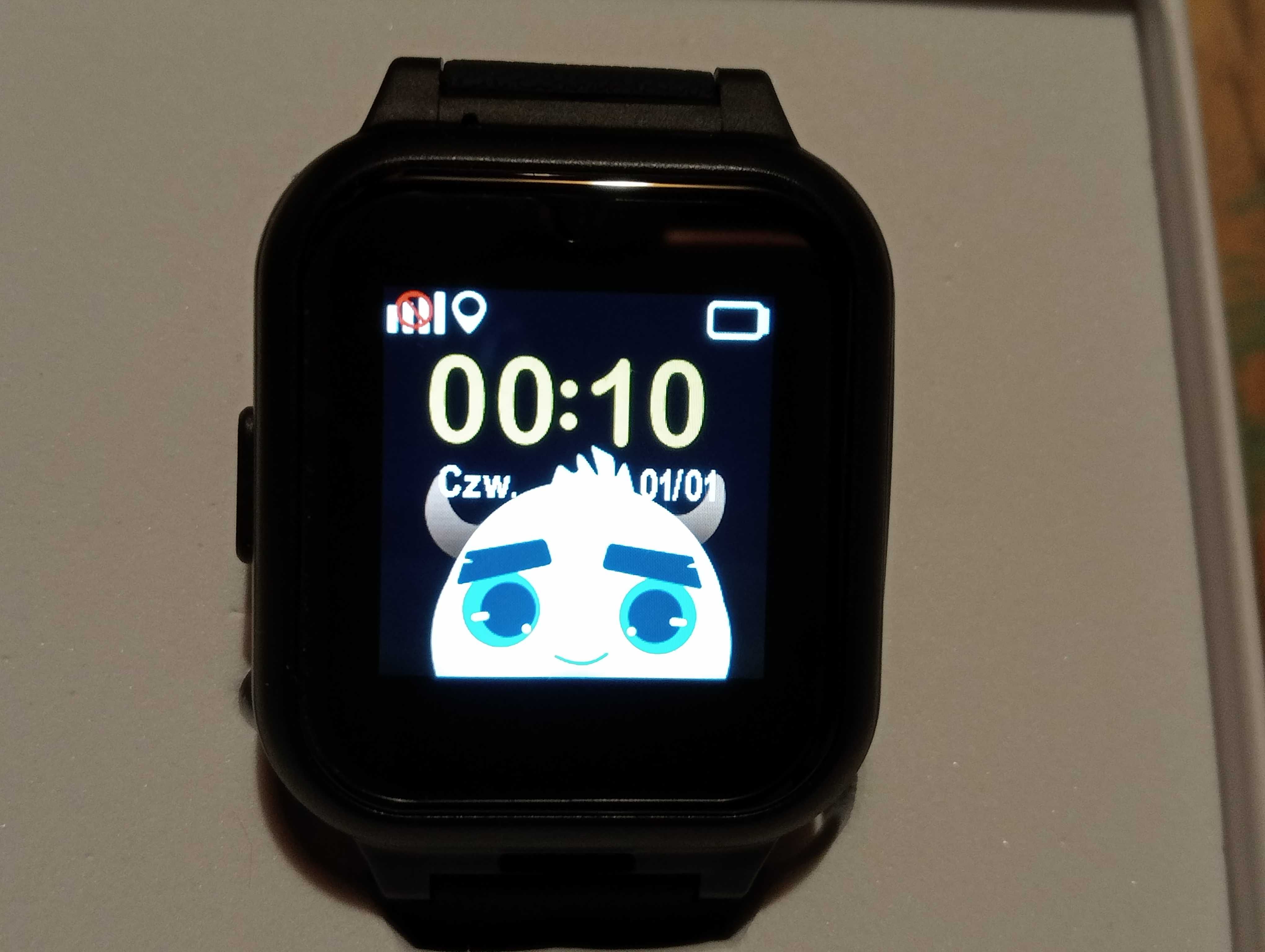 Czarny Wodoodporny Zegarek Smartwach GPS GJD.11 dla Dzieci