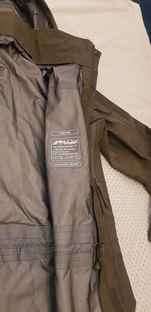 Ubranie ochronne GORETEX kurtka i spodnie oraz polar na 190 cm