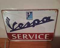 Placa decorativa Vintage "VESPA Service" - NOVA!