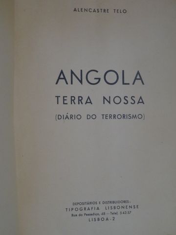 Angola - Terra Nossa de Alencastre Telo