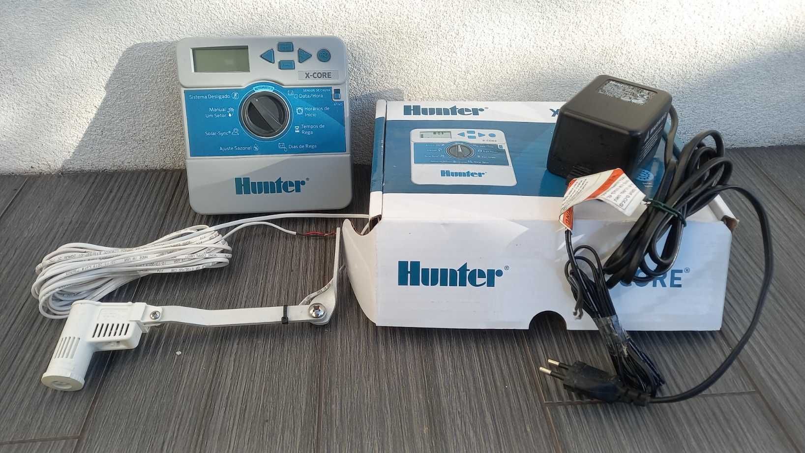 Controlador de rega automático Hunter X-core + sensor de chuva