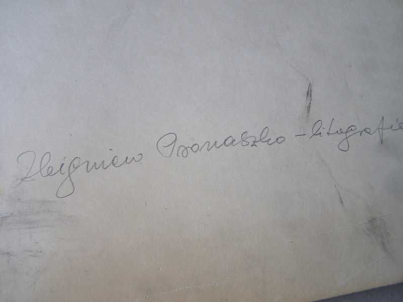 Zbigniew Pronaszko - autolitografia sygn. 1928r.