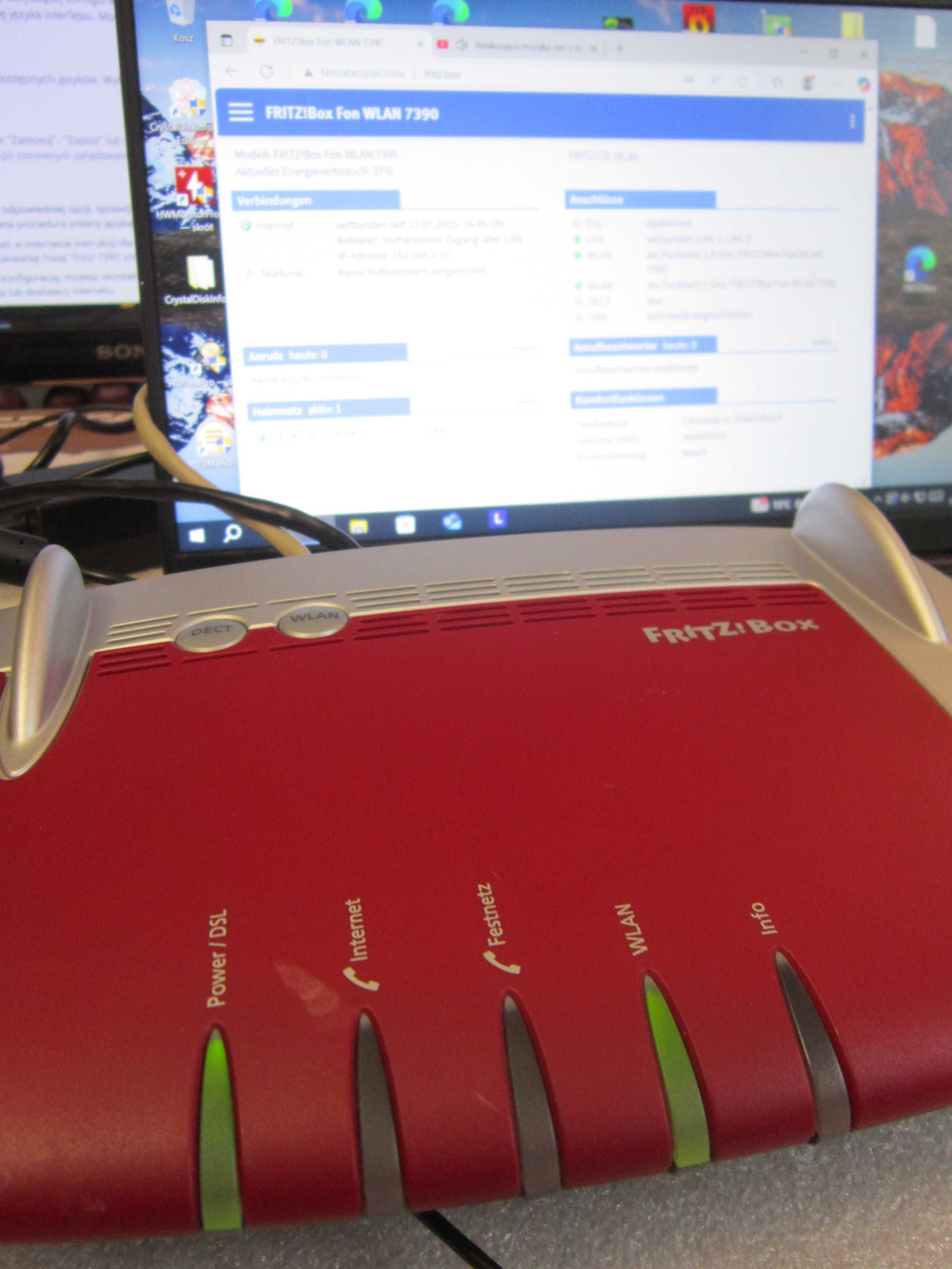 Router Fritz!Box 7390 wer niem 802.11n Wi-Fi 4 AccessP Bridge Repeater