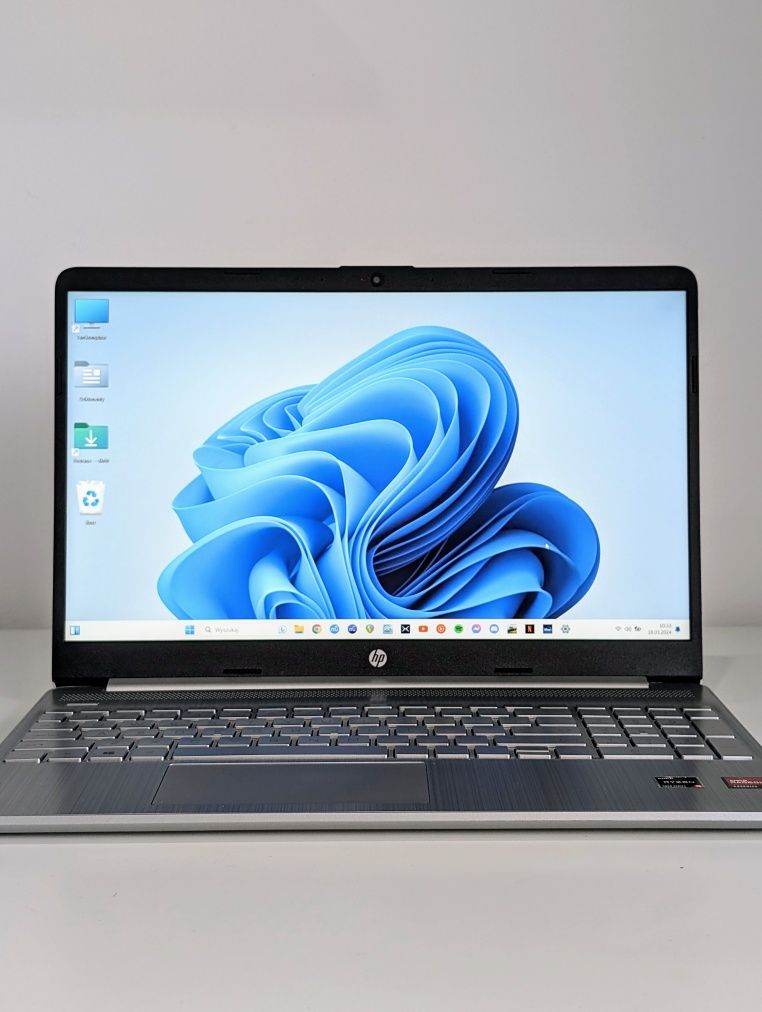 Laptop HP 15s Ryzen 5 8GB 1TB SSD W11 Srebrny GWARANCJA