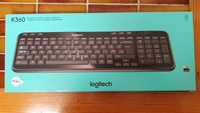 Teclado US sem fios Logitech NOVO