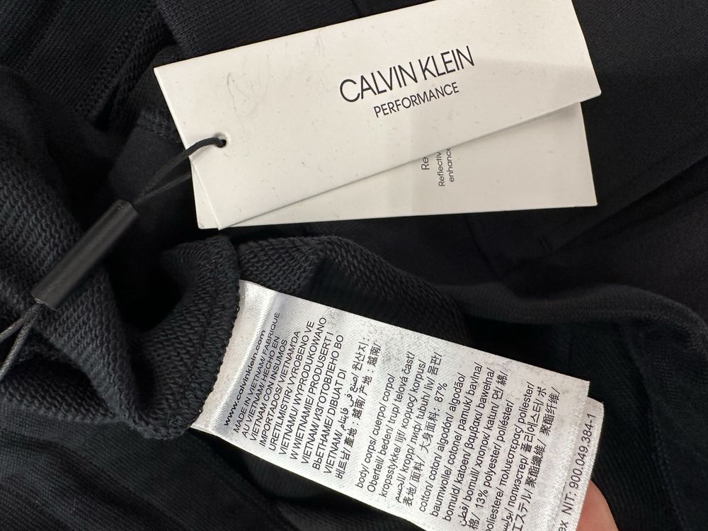 Calvin Klein performace spodnie dresowe M 38 czarne sportowe joggery