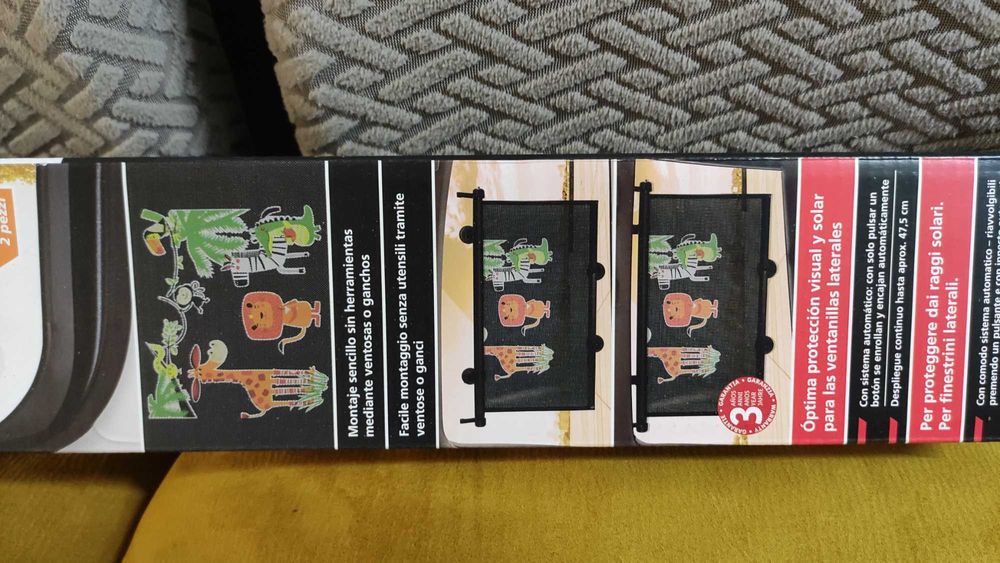 cortinas, para-sol, vidro carro, novo em caixas