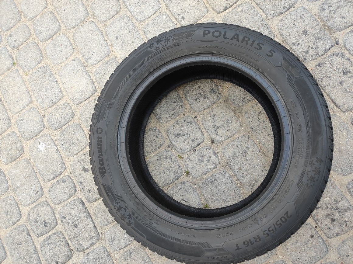 205.55.16 Dwie opony zimowe Barum Polaris 5